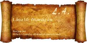 László Atanázia névjegykártya